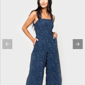 Brand new ruffle strap jumpsuit-tags on never worn